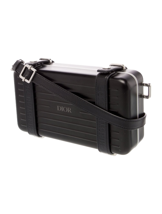 Dior x Rimowa Personal Clutch - Black Aluminum Crossbody