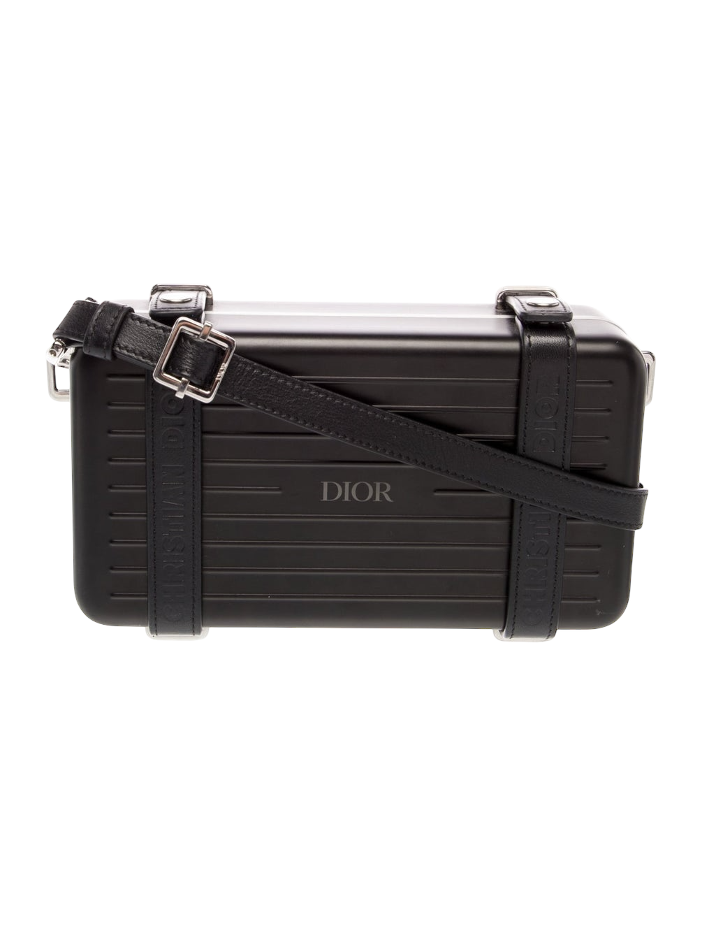 Dior x Rimowa Personal Clutch - Black Aluminum Crossbody