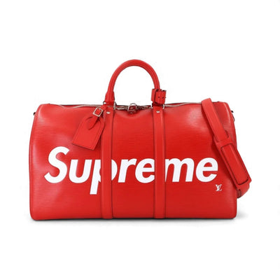 Louis Vuitton x Supreme Keepall Bandoulière 45 – Red Epi Leather