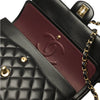 Chanel Classic 11.12 Handbag – Black Lambskin with Gold Hardware