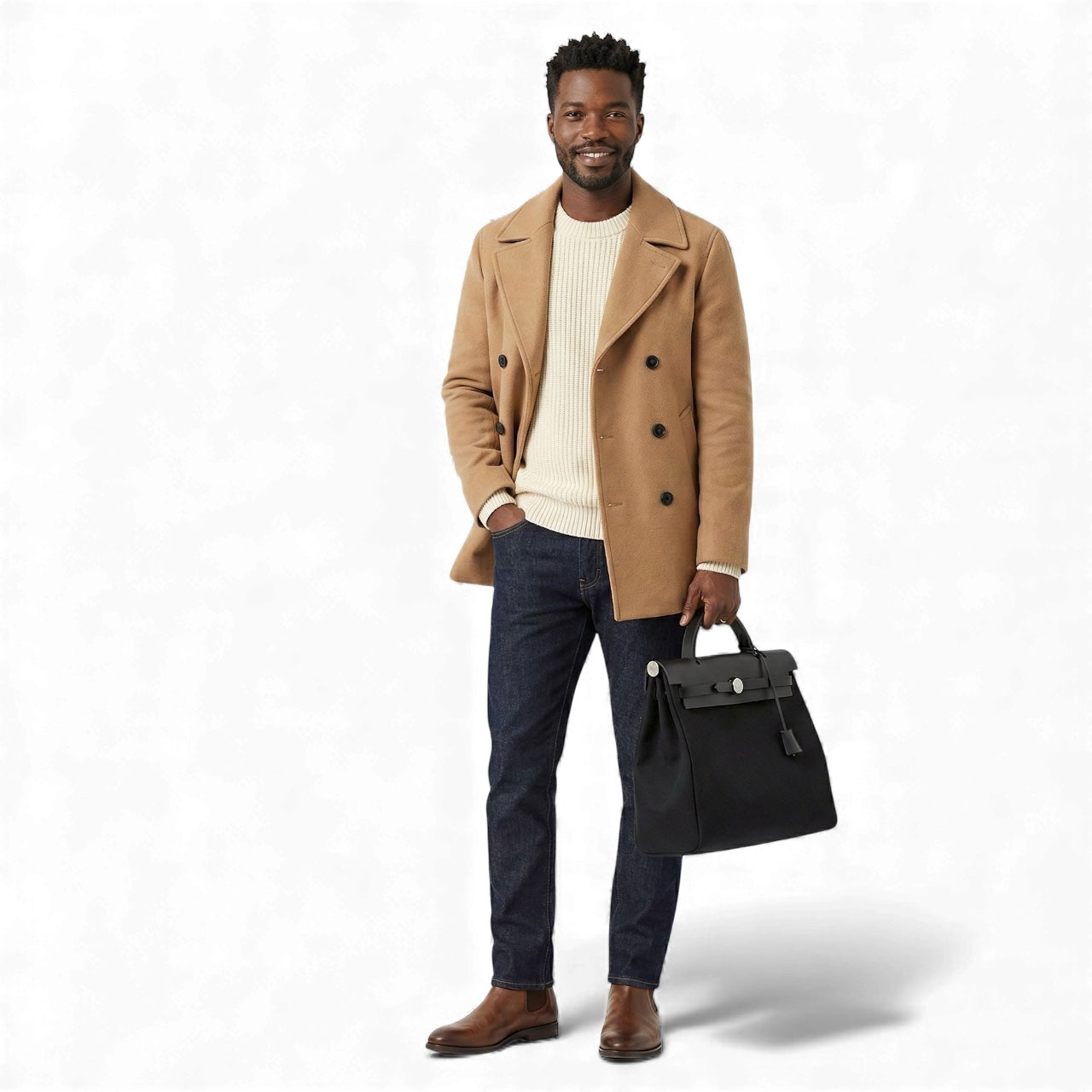 Hermès Herbag Messenger 39 – Black Militaire Canvas